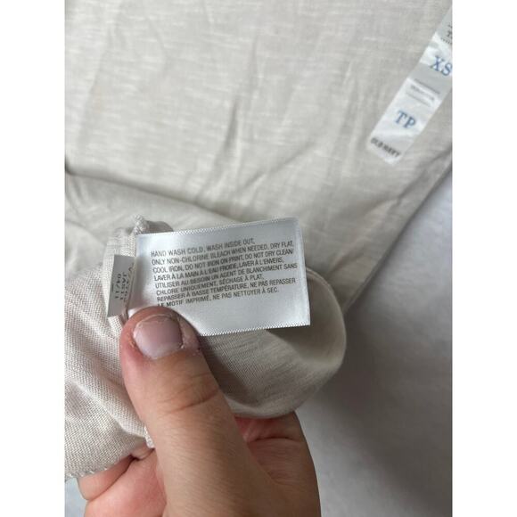 Old Navy Deadstock Pink Bow Beige Layering Tank sz XS Balletcore Feminine - Picture 4 of 6